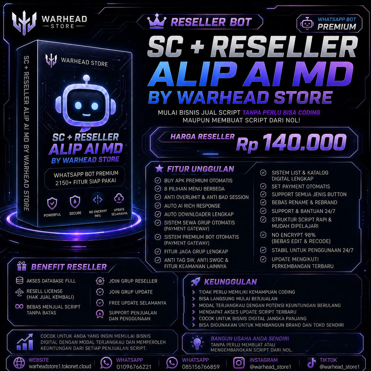 SC + Reseller Alip Ai MD — WARHEAD STORE (Khusus yang belum pernah beli SC)