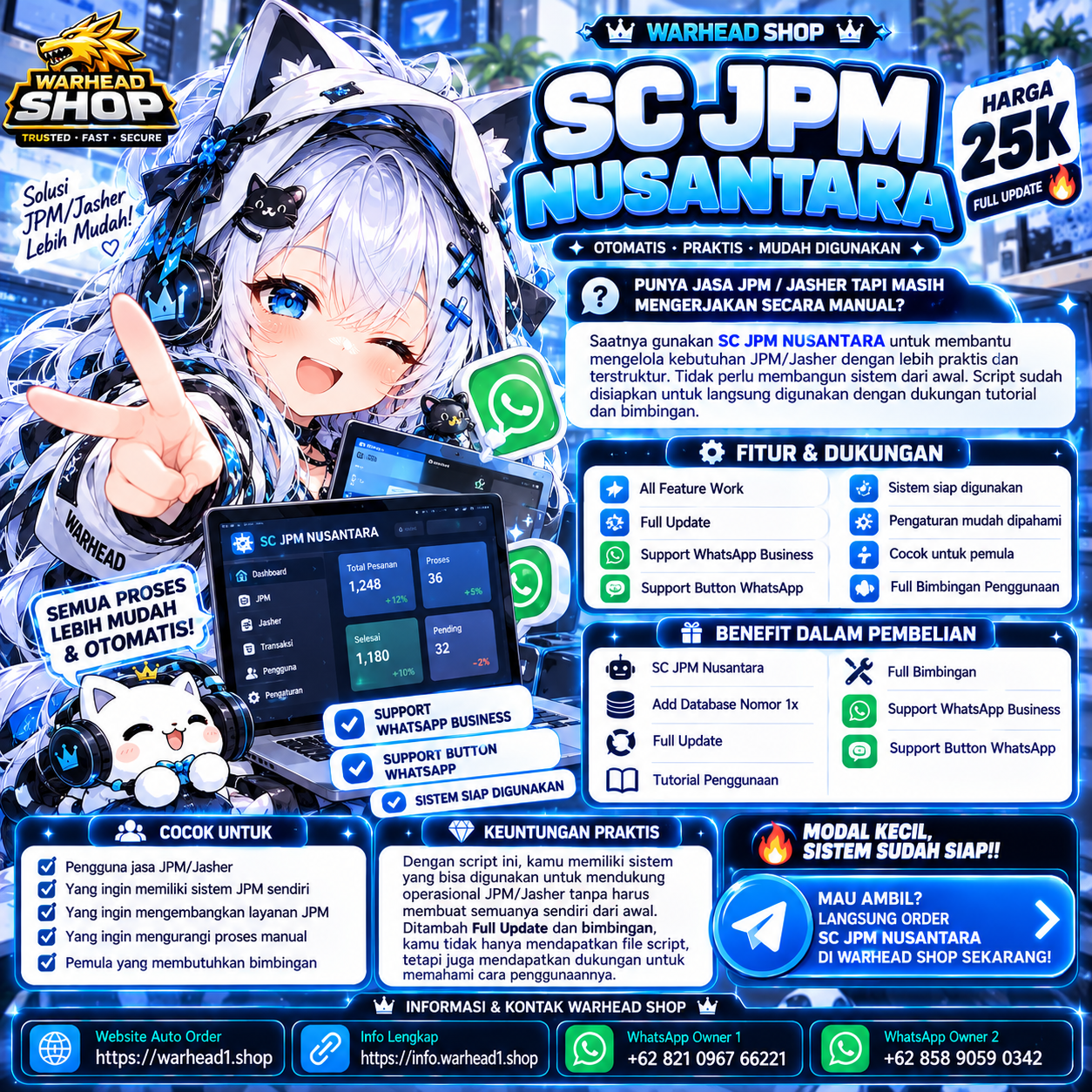 SC JPM Nusantara Whatsapp Bot — WARHEAD SHOP