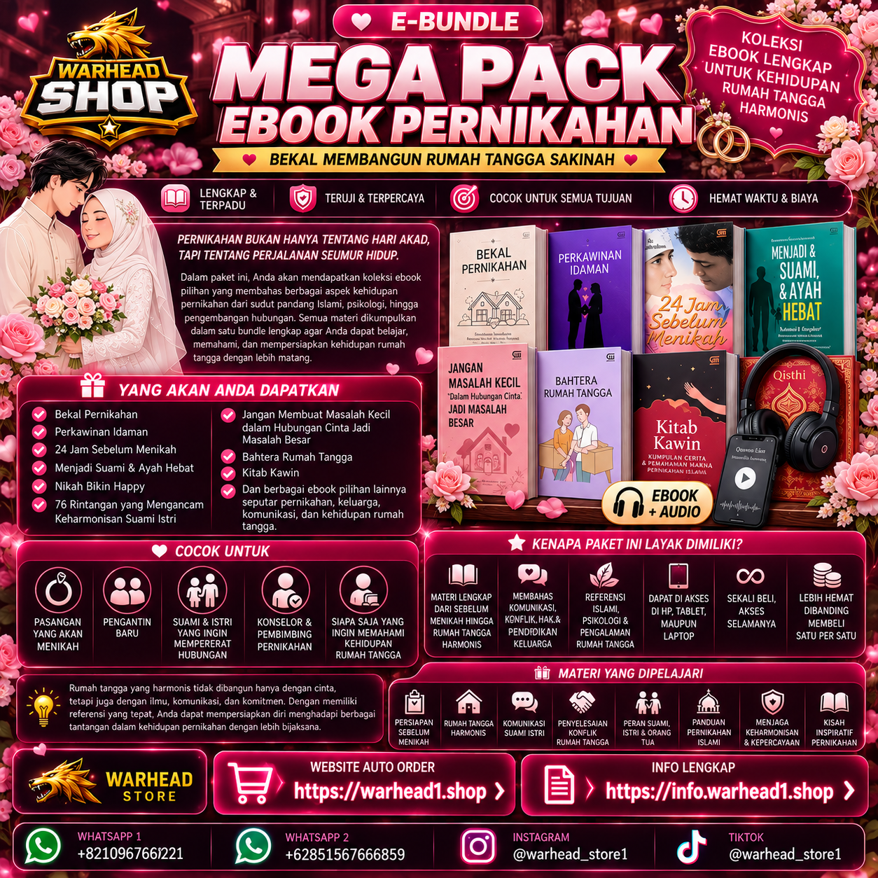 Pernikahan: Bekal Membangun Rumah Tangga Sakinah Mega Pack [E-BUNDLE]