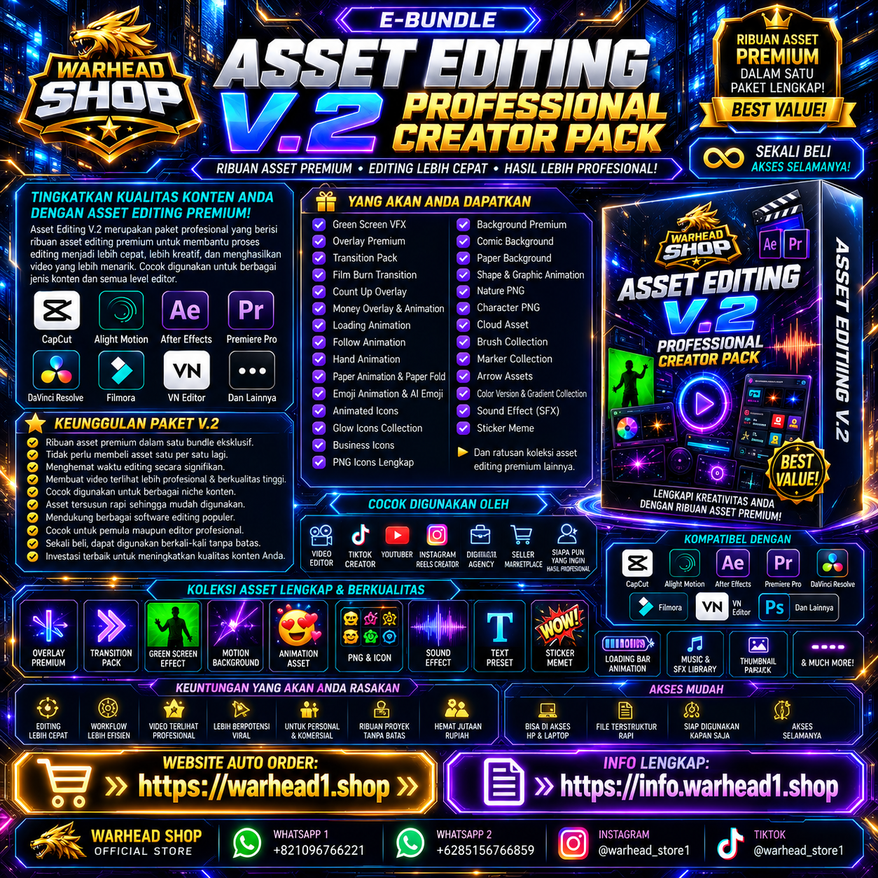 Asset Editing V.2 – Professional Creator Pack [E-BUNDLE]