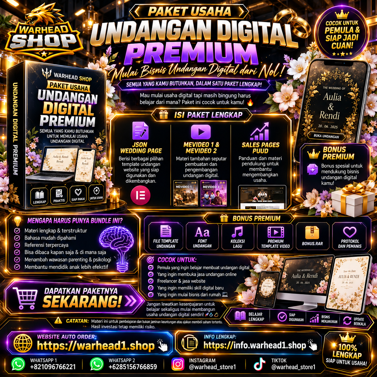E-Book Paket Usaha Undangan Digital Pernikahan [E-BUNDLE]
