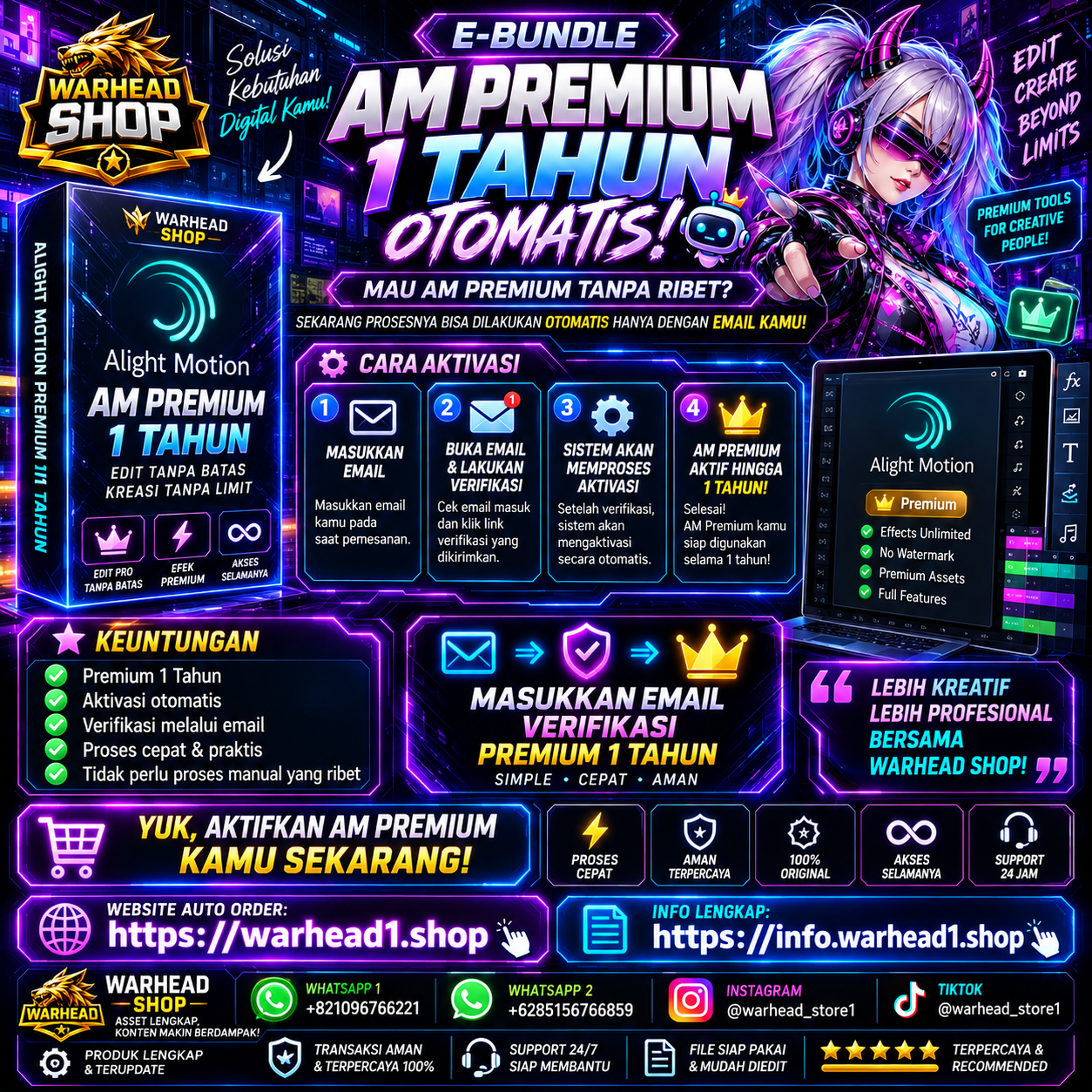 ALIGHT MOTION VERIFIKASI OTOMATIS
