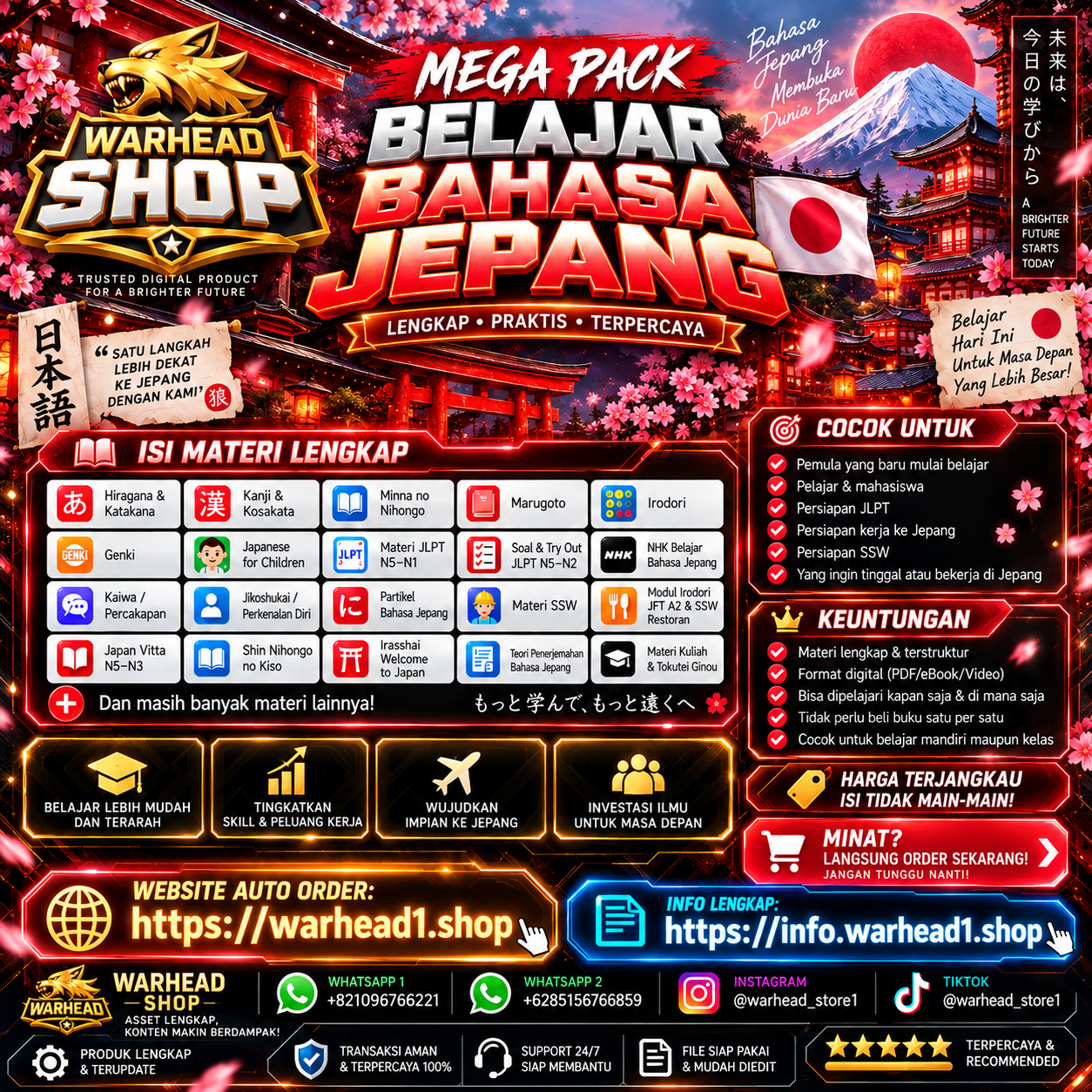 Ebook Belajar Bahasa Jepang Mega Pack [E-BUNDLE]