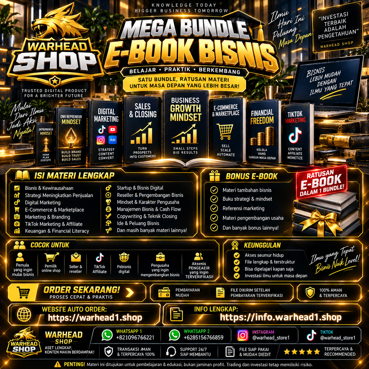 Ebook Bisnis Mega Pack [E-BUNDLE]