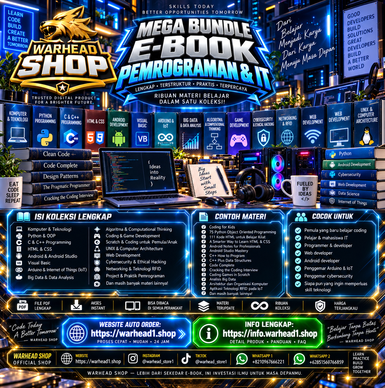 Ebook Pemrograman & IT Mega Pack [E-BUNDLE]
