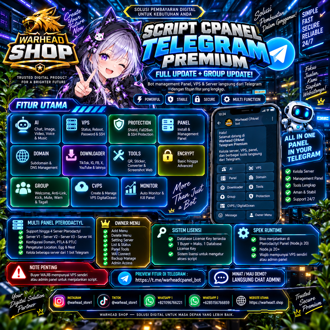 SC Cpanel Jhonaley Telegram - WARHEAD SHOP